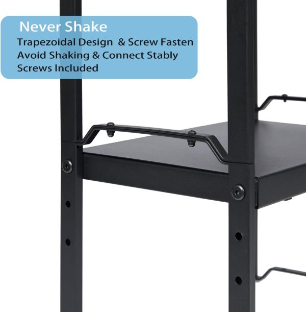 2 Pack Expandable Cabinet Countertop Shelves, Stackable Shelves Organizers For Kitchen Cabinet Countertop Storage, Adjustable Counter Cupboard Pantry Organizer Shelf Rack Stand, Length:20.5" - Image 9