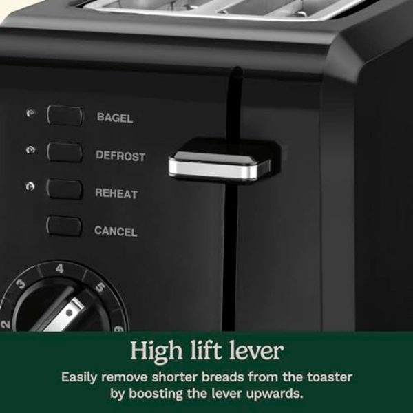 Cuisinart CPT-122BK 2-Slice Compact Plastic Toaster, Black - Image 5